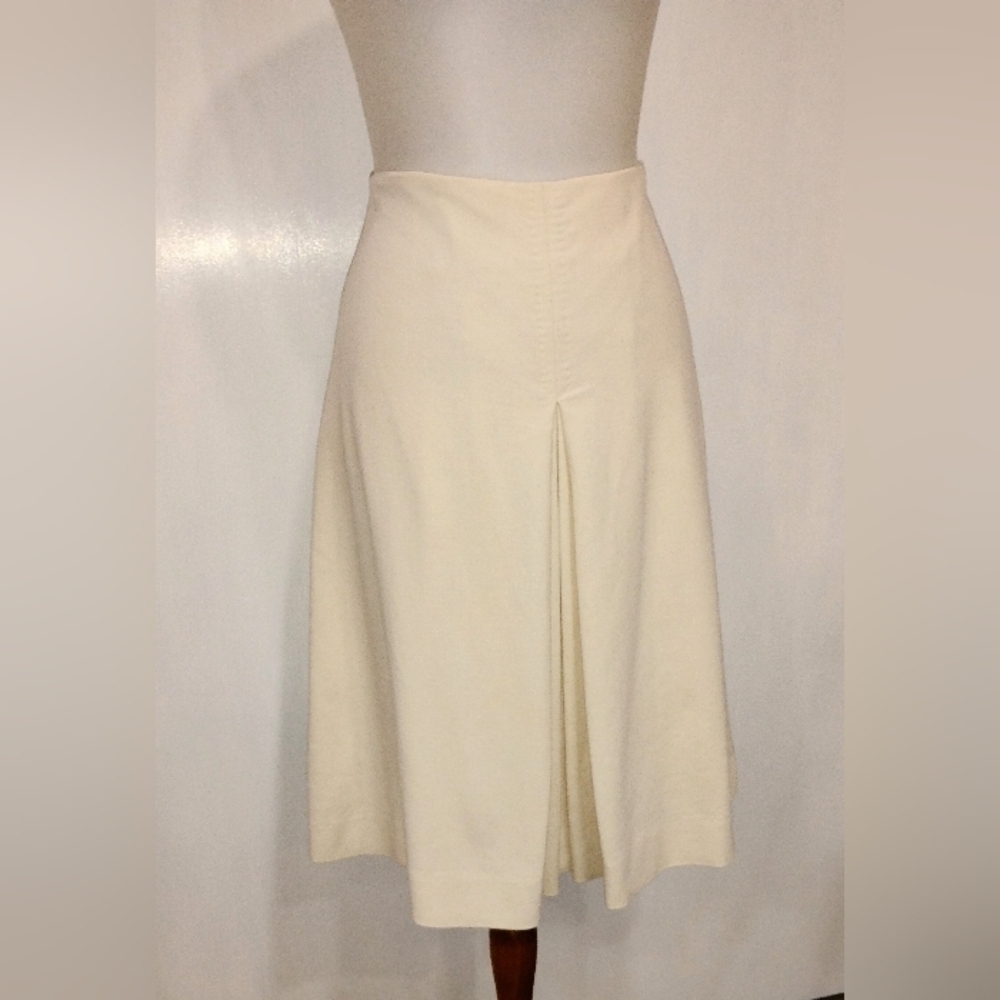 LOVELY FRENCH VANILLA WOOL BLEND SKIRT